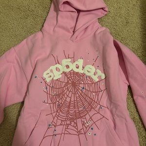 Sp5der Hoodie Pink